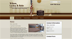 Desktop Screenshot of lenoirlawyers.com