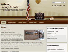 Tablet Screenshot of lenoirlawyers.com